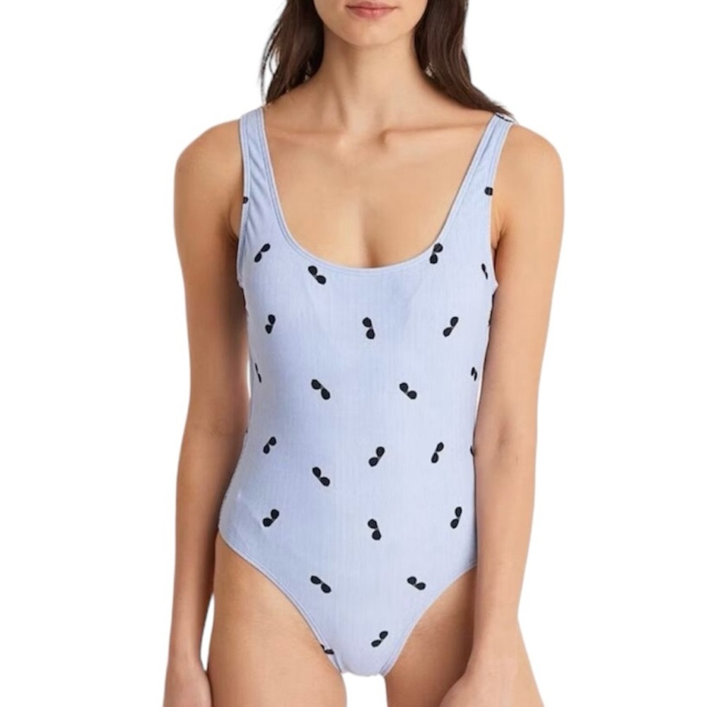 KARL LAGERFELD Scoop Back One Piece Swimsuit